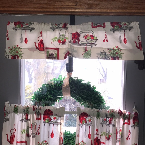 Vintage Café curtain set - Picture 3 of 10